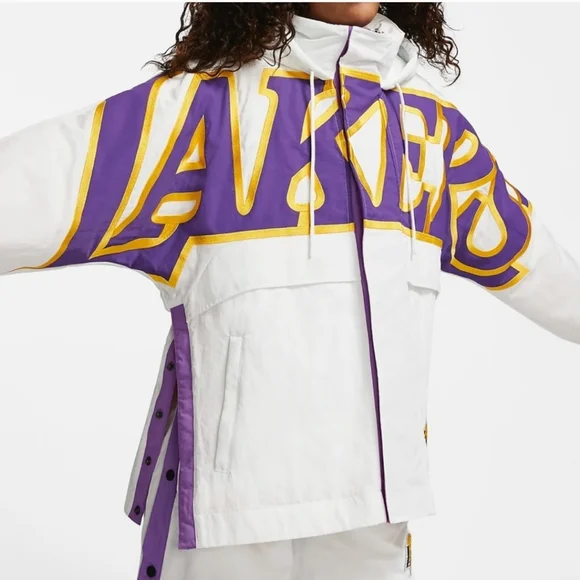 Nike + Ambush Los Angeles Lakers  Water Repellent Coat/Jacket - Picture 2 of 15